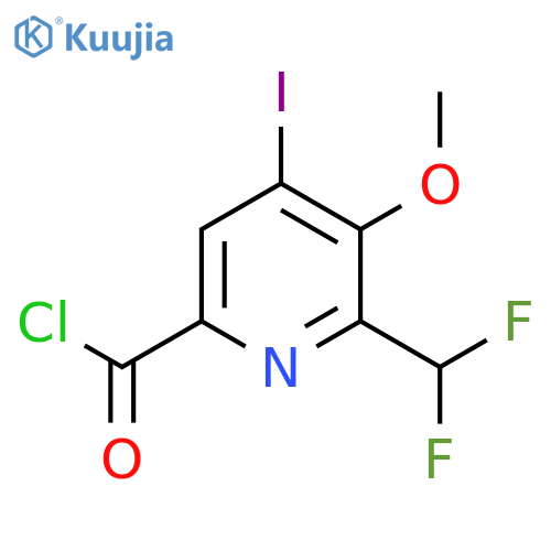 2-(Difluoromethyl)-4-iodo-3-methoxypyridine-6-carbonyl chloride structure