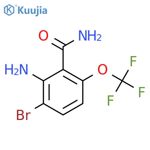 2-Amino-3-bromo-6-(trifluoromethoxy)benzamide structure