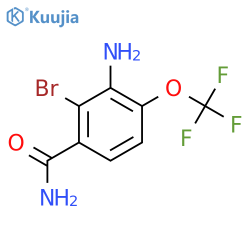 3-Amino-2-bromo-4-(trifluoromethoxy)benzamide structure