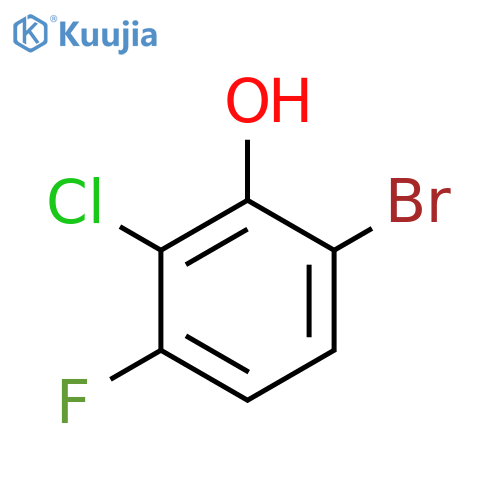 6-Bromo-2-chloro-3-fluorophenol structure
