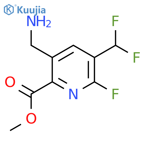 Methyl 3-(aminomethyl)-5-(difluoromethyl)-6-fluoropyridine-2-carboxylate structure