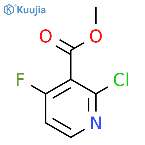 Methyl 2-chloro-4-fluoropyridine-3-carboxylate structure