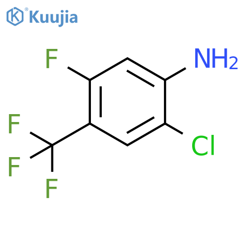 2-Chloro-5-fluoro-4-trifluoromethyl-phenylamine structure