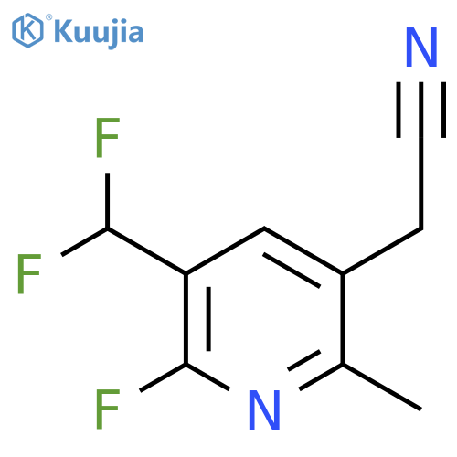 3-(Difluoromethyl)-2-fluoro-6-methylpyridine-5-acetonitrile structure