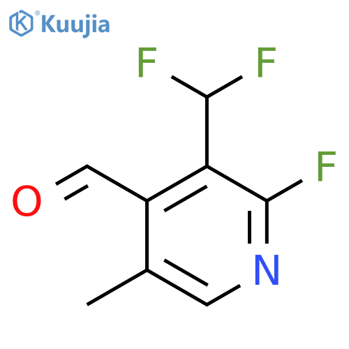 3-(Difluoromethyl)-2-fluoro-5-methylpyridine-4-carboxaldehyde structure