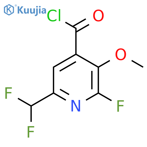 6-(Difluoromethyl)-2-fluoro-3-methoxypyridine-4-carbonyl chloride structure