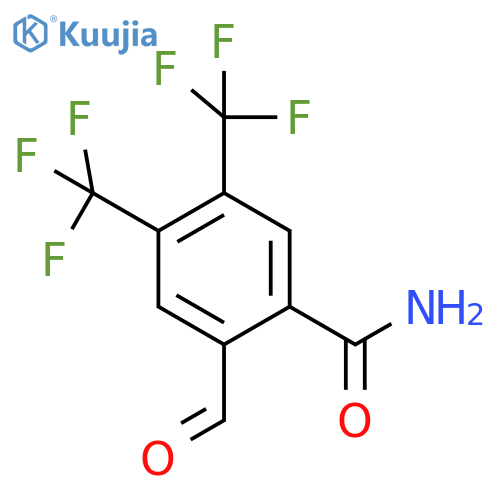 4,5-Bis(trifluoromethyl)-2-formylbenzamide structure