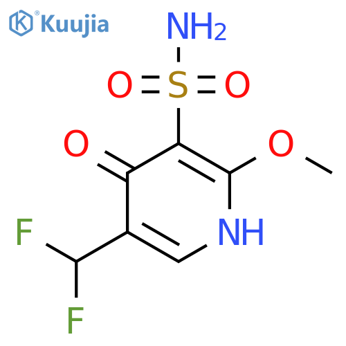 5-(Difluoromethyl)-4-hydroxy-2-methoxypyridine-3-sulfonamide structure