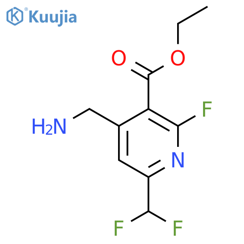 Ethyl 4-(aminomethyl)-6-(difluoromethyl)-2-fluoropyridine-3-carboxylate structure