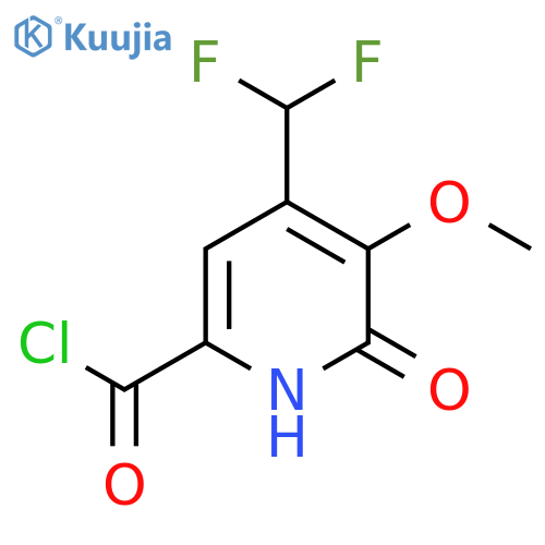 4-(Difluoromethyl)-2-hydroxy-3-methoxypyridine-6-carbonyl chloride structure