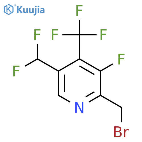 2-(Bromomethyl)-5-(difluoromethyl)-3-fluoro-4-(trifluoromethyl)pyridine structure