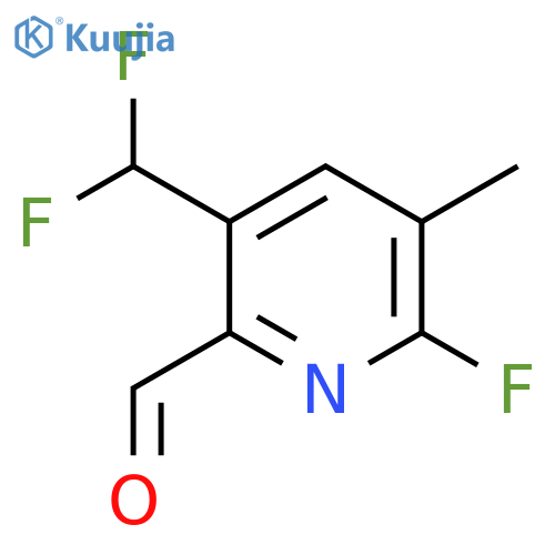5-(Difluoromethyl)-2-fluoro-3-methylpyridine-6-carboxaldehyde structure