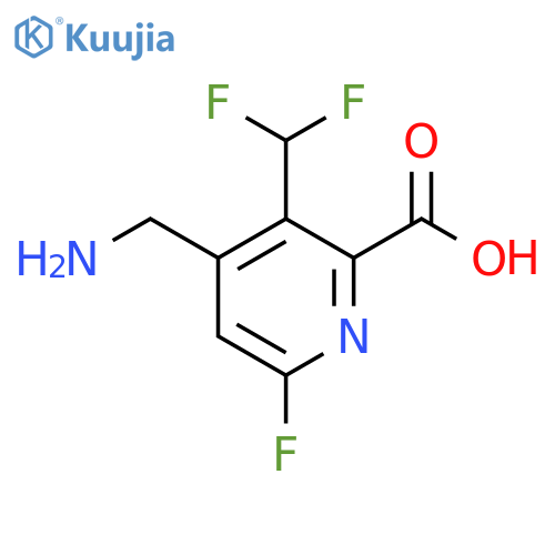 4-(Aminomethyl)-3-(difluoromethyl)-6-fluoropyridine-2-carboxylic acid structure