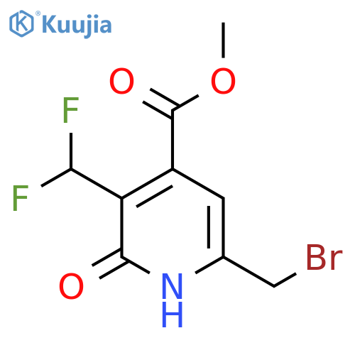 Methyl 6-(bromomethyl)-3-(difluoromethyl)-2-hydroxypyridine-4-carboxylate structure