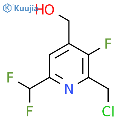 2-(Chloromethyl)-6-(difluoromethyl)-3-fluoropyridine-4-methanol structure