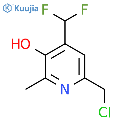 6-(Chloromethyl)-4-(difluoromethyl)-3-hydroxy-2-methylpyridine structure