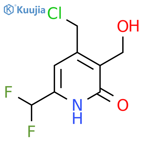 4-(Chloromethyl)-6-(difluoromethyl)-2-hydroxypyridine-3-methanol structure