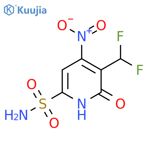 3-(Difluoromethyl)-2-hydroxy-4-nitropyridine-6-sulfonamide structure