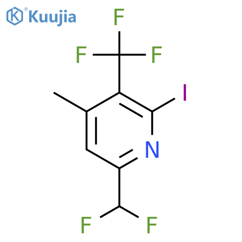 6-(Difluoromethyl)-2-iodo-4-methyl-3-(trifluoromethyl)pyridine structure
