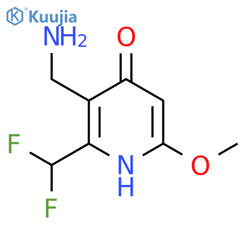 3-(Aminomethyl)-2-(difluoromethyl)-4-hydroxy-6-methoxypyridine structure