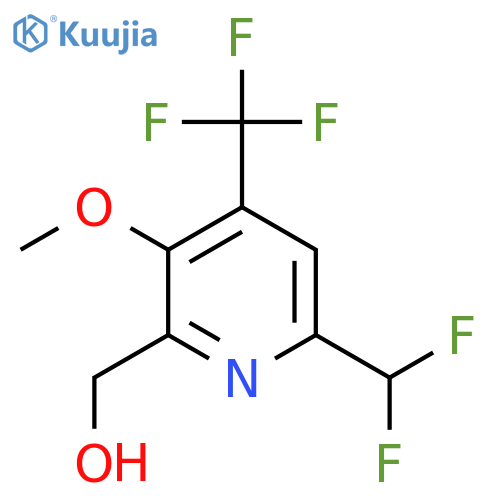 6-(Difluoromethyl)-3-methoxy-4-(trifluoromethyl)pyridine-2-methanol structure