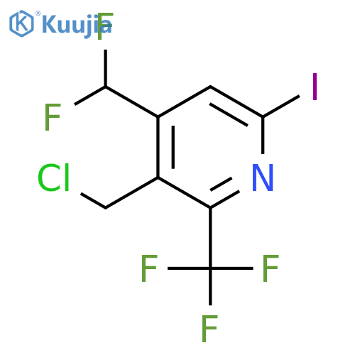 3-(Chloromethyl)-4-(difluoromethyl)-6-iodo-2-(trifluoromethyl)pyridine structure