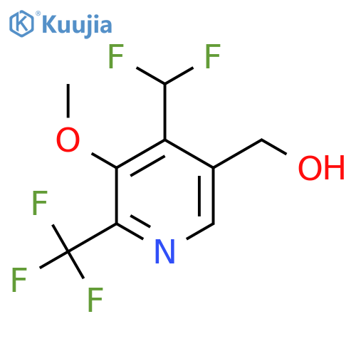 4-(Difluoromethyl)-3-methoxy-2-(trifluoromethyl)pyridine-5-methanol structure