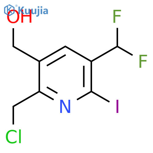 2-(Chloromethyl)-5-(difluoromethyl)-6-iodopyridine-3-methanol structure