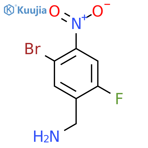 5-Bromo-2-fluoro-4-nitrobenzylamine structure