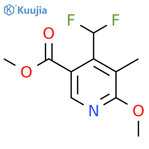 Methyl 4-(difluoromethyl)-2-methoxy-3-methylpyridine-5-carboxylate structure