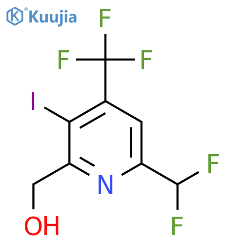 6-(Difluoromethyl)-3-iodo-4-(trifluoromethyl)pyridine-2-methanol structure