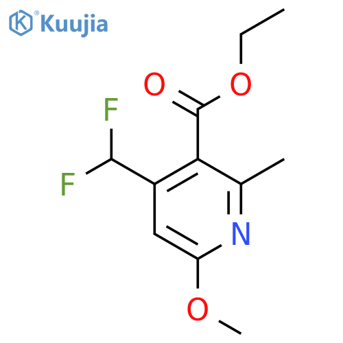 Ethyl 4-(difluoromethyl)-6-methoxy-2-methylpyridine-3-carboxylate structure