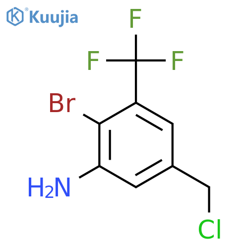 3-Amino-4-bromo-5-(trifluoromethyl)benzyl chloride structure