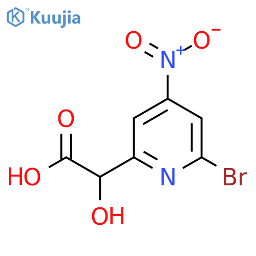 2-(2-Bromo-4-nitropyridin-6-yl)-2-hydroxyacetic acid structure