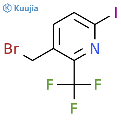 3-Bromomethyl-6-iodo-2-(trifluoromethyl)pyridine structure