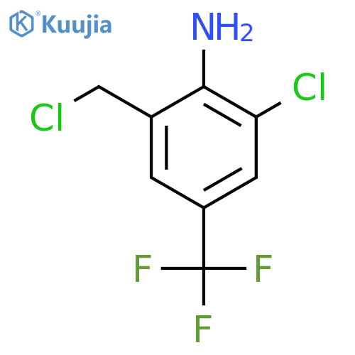 2-Amino-3-chloro-5-(trifluoromethyl)benzyl chloride structure