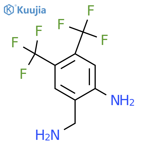 2-Amino-4,5-bis(trifluoromethyl)benzylamine structure