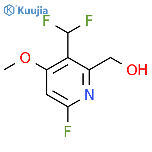 3-(Difluoromethyl)-6-fluoro-4-methoxypyridine-2-methanol structure