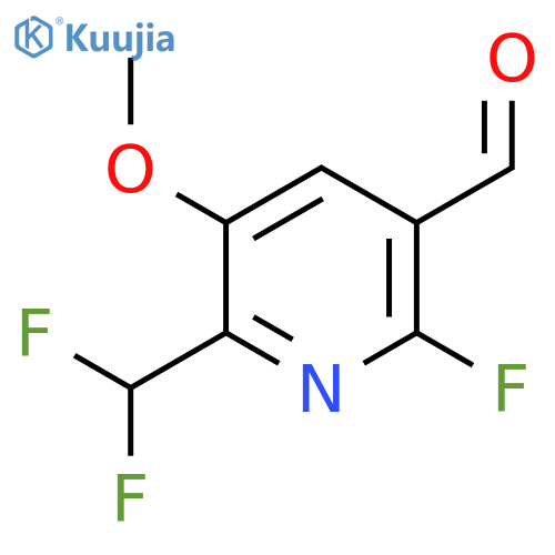 2-(Difluoromethyl)-6-fluoro-3-methoxypyridine-5-carboxaldehyde structure