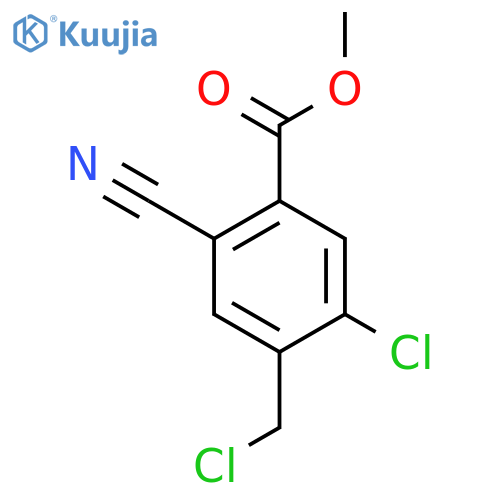 Methyl 5-chloro-4-chloromethyl-2-cyanobenzoate structure