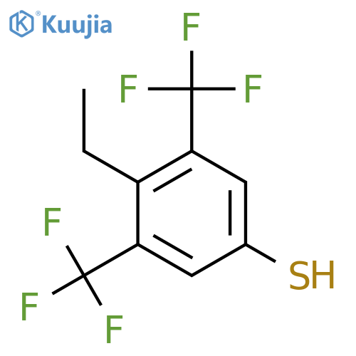 3,5-Bis(trifluoromethyl)-4-(ethyl)thiophenol structure