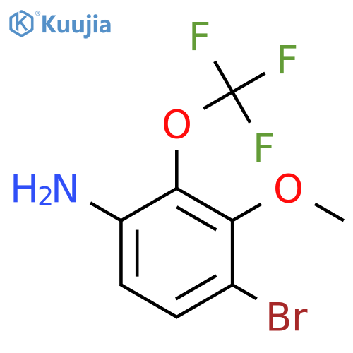 4-Bromo-3-methoxy-2-(trifluoromethoxy)aniline structure