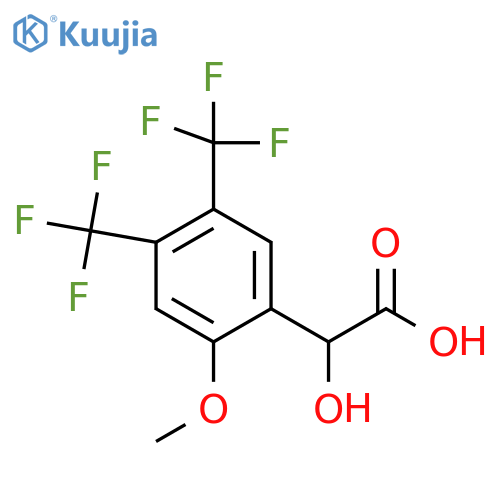 4,5-Bis(trifluoromethyl)-2-methoxymandelic acid structure