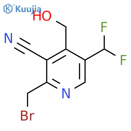 2-(Bromomethyl)-3-cyano-5-(difluoromethyl)pyridine-4-methanol structure