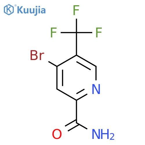 4-Bromo-5-(trifluoromethyl)picolinamide structure