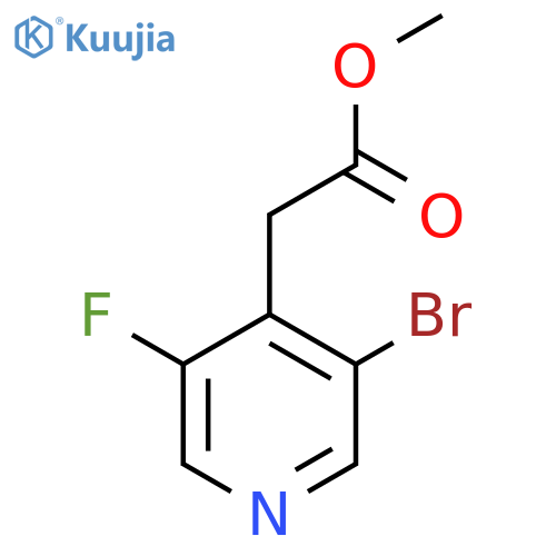 Methyl 3-bromo-5-fluoropyridine-4-acetate structure