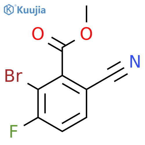 Methyl 2-bromo-6-cyano-3-fluorobenzoate structure