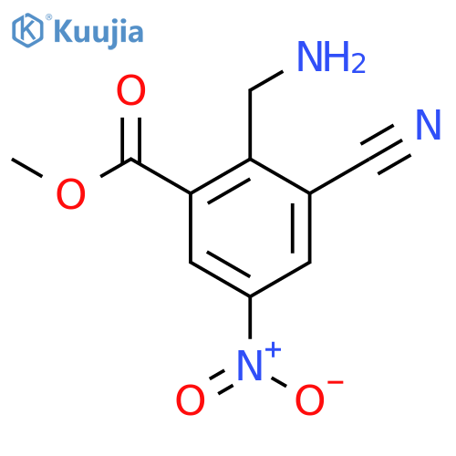 Methyl 2-aminomethyl-3-cyano-5-nitrobenzoate structure