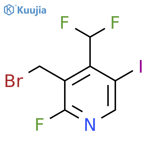 3-(Bromomethyl)-4-(difluoromethyl)-2-fluoro-5-iodopyridine structure