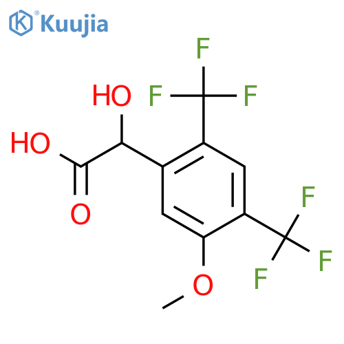 2,4-Bis(trifluoromethyl)-5-methoxymandelic acid structure